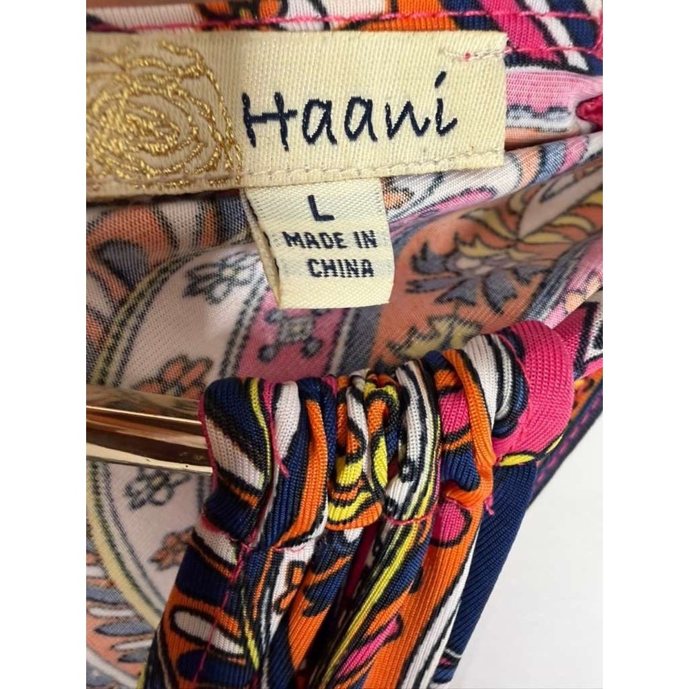 Haani Womens Pink Paisley Floral Halter Neck Midi Dress Sleeveless Boho L